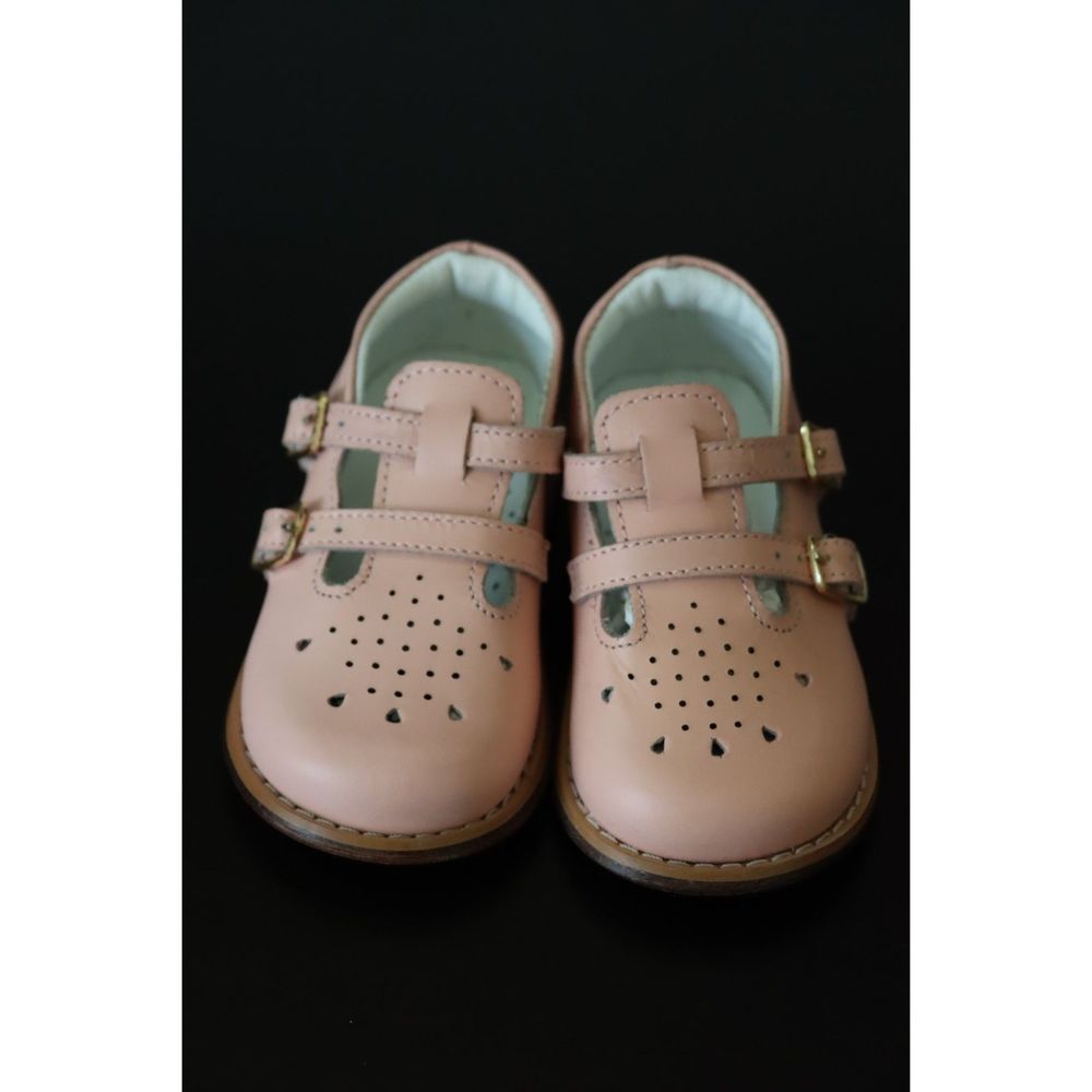 Josmo Baby Girl Walker Mary Jane Vintage Retro Style Shoe, 5.5 Wide Toddler